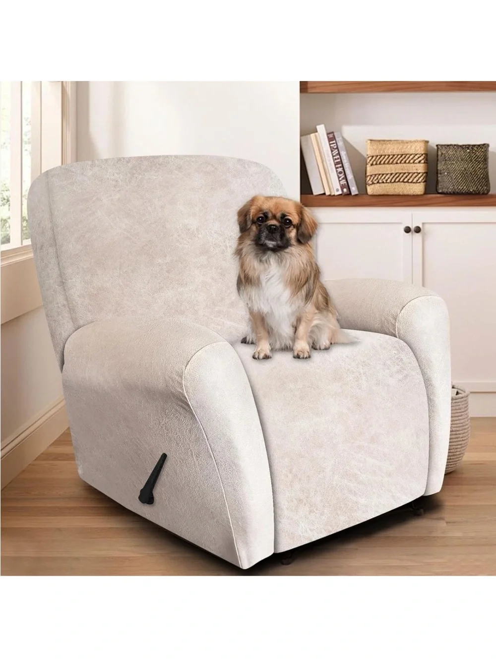 Leather look recliner cover